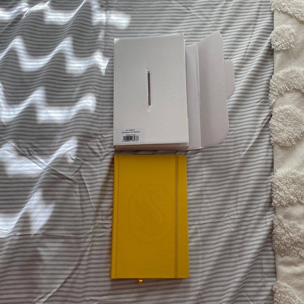 Yellow Swarovski notebook made in Italy